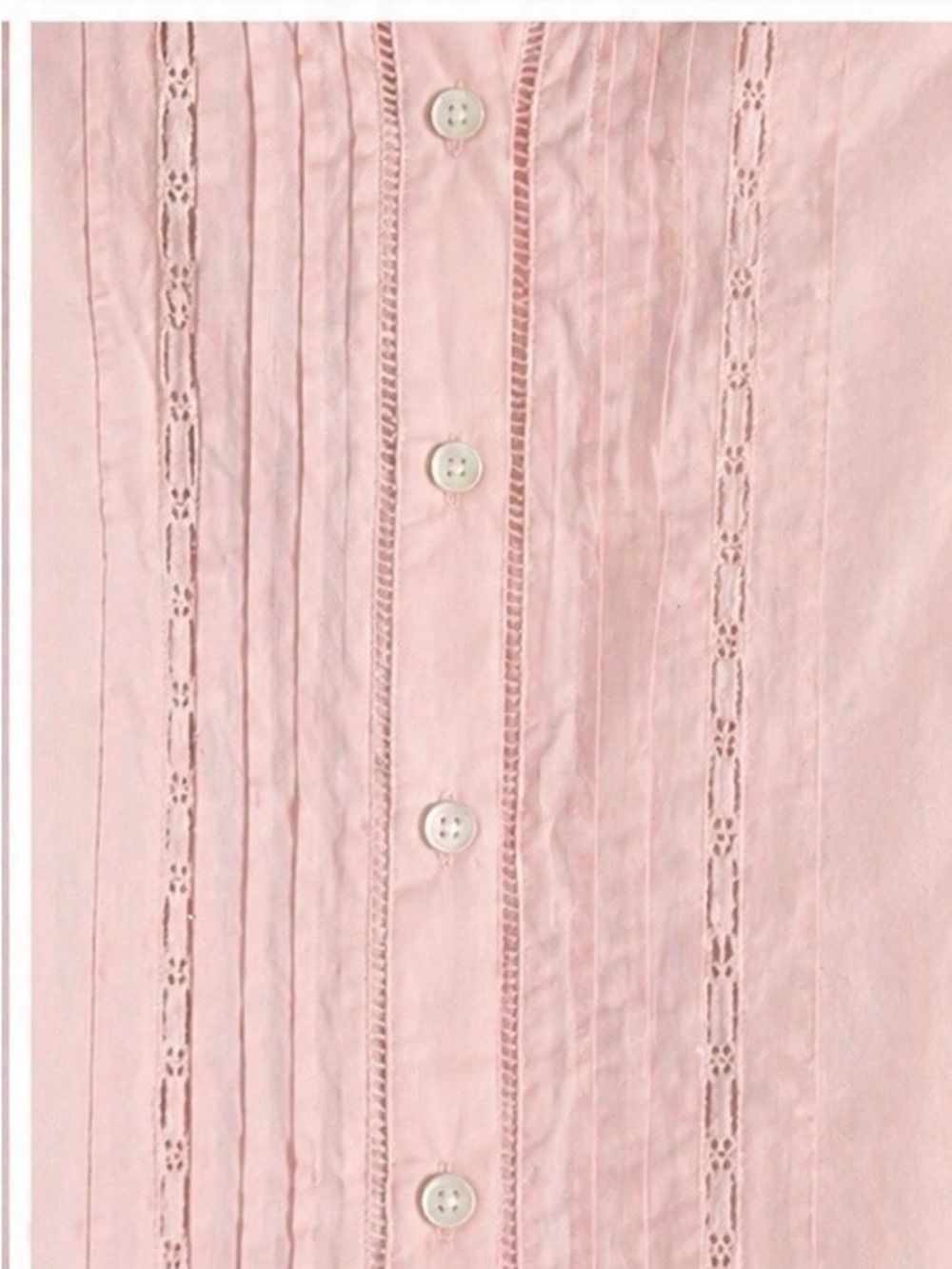 Time and Tru | Blush Pink Puff Sleeve Blouse Sz M EUC - Picture 6 of 9